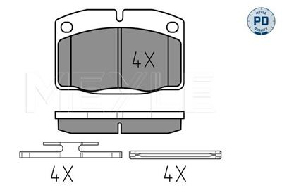 MEYLE 025 209 3915/PD Číslo výrobce: MBP0052PD. EAN: 4040074138304.