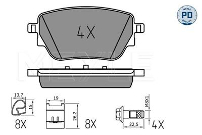 MEYLE 025 229 8617/PD Číslo výrobce: MBP1908PD.