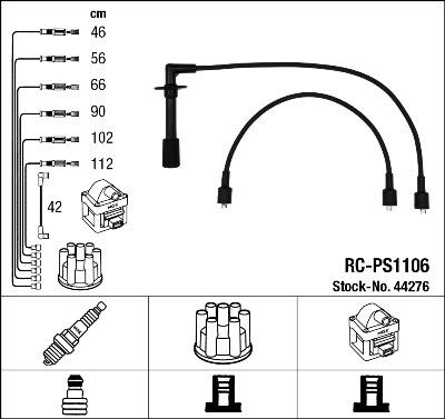 NGK 44276 Číslo výrobce: RC-PS1106. EAN: 87295442760.