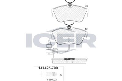 ICER 141425-700 Číslo výrobce: 21478. EAN: 8424073081780.