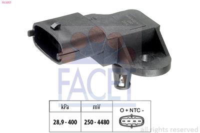 FACET 10.3357 Číslo výrobce: KW 493 357. EAN: 8012510053829.