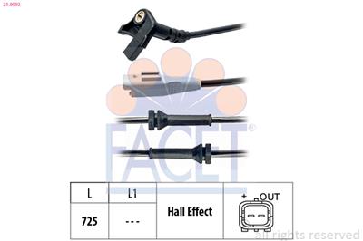 FACET 21.0092 Číslo výrobce: EPS 1.960.092. EAN: 8012510054628.