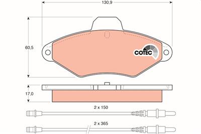 TRW GDB1101 Číslo výrobce: 21631. EAN: 3322936411017.