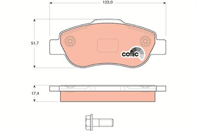 TRW GDB1589 Číslo výrobce: 24072. EAN: 3322937369997.