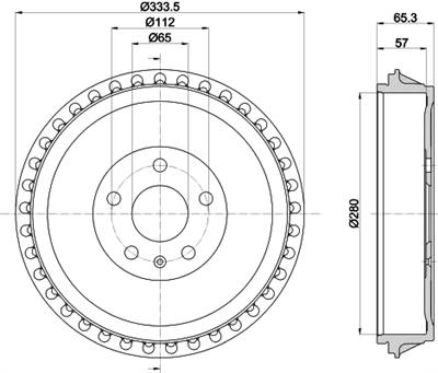 HELLA 8DT 355 303-491 Číslo výrobce: 61493. EAN: 4082300607208.