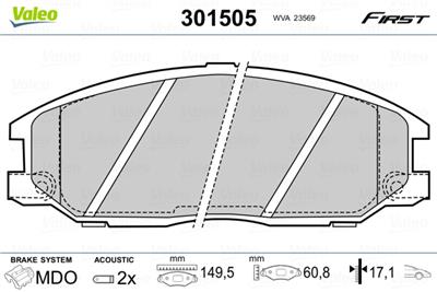 VALEO 301505 EAN: 3276423015052.