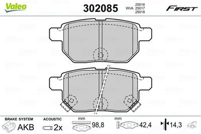 VALEO 302085 EAN: 3276423020858.