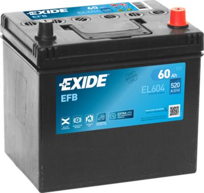EXIDE EL604 Číslo výrobce: EFB60SS-0-ASIA. EAN: 3661024036566.