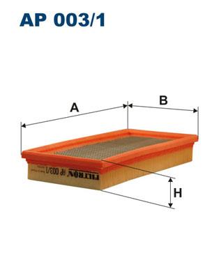 FILTRON AP 003/1 EAN: 5904608020031.