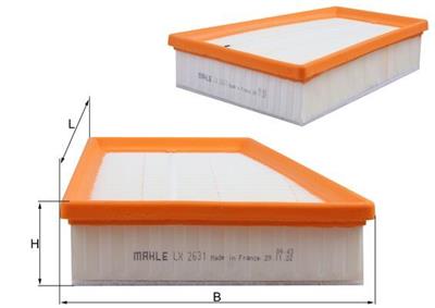 MAHLE ORIGINAL LX 2631 Číslo výrobce: 70391280. EAN: 4009026725702.