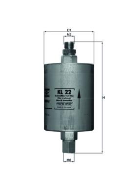 MAHLE ORIGINAL KL 22 Číslo výrobce: 77638539. EAN: 4009026035191.