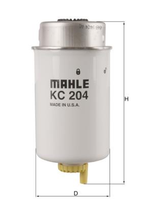 MAHLE ORIGINAL KC 204 Číslo výrobce: 70341758. EAN: 4009026509876.