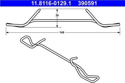 ATE 11.8116-0129.1 Číslo výrobce: 390591. EAN: 4006633330312.