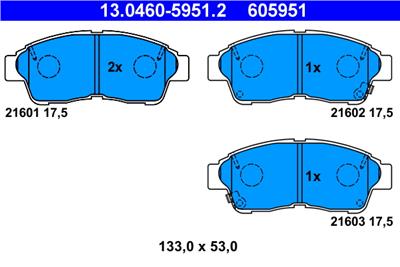 ATE 13.0460-5951.2 Číslo výrobce: 605951. EAN: 4006633269322.