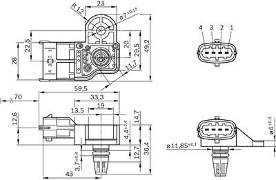 BOSCH 0 261 230 245 Číslo výrobce: DS-S3-TF. EAN: 4047024269330.