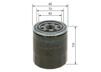 BOSCH 0 451 103 366 Číslo výrobce: P 3366. EAN: 3165143963845.