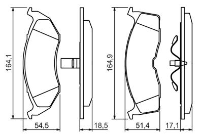 BOSCH 0 986 424 363 Číslo výrobce: BP174. EAN: 3165141193794.