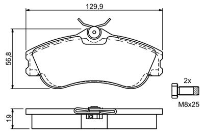 BOSCH 0 986 424 583 Číslo výrobce: BP329. EAN: 3165143662762.