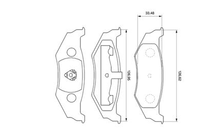 BOSCH 0 986 424 585 Číslo výrobce: BP331. EAN: 3165143660553.