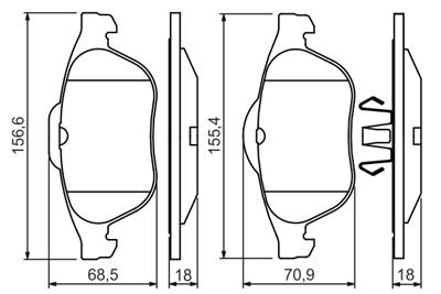 BOSCH 0 986 424 616 Číslo výrobce: BP345. EAN: 3165143660591.