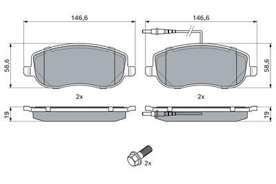 BOSCH 0 986 424 789 Číslo výrobce: BP930. EAN: 3165143955123.