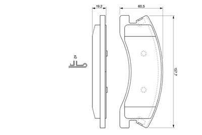 BOSCH 0 986 424 823 Číslo výrobce: BP961. EAN: 4047023107954.