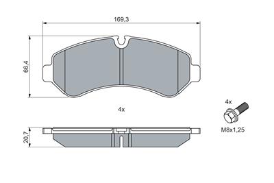 BOSCH 0 986 460 013 Číslo výrobce: BP2632. EAN: 4047023045751.