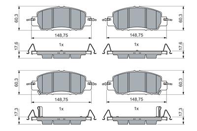 BOSCH 0 986 460 017 Číslo výrobce: BP2636. EAN: 4047026535686.