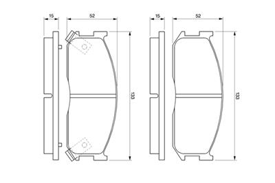 BOSCH 0 986 460 020 Číslo výrobce: BP490. EAN: 3165143662212.
