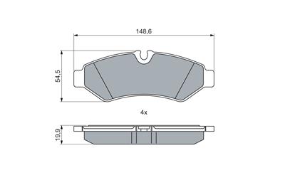 BOSCH 0 986 460 026 Číslo výrobce: BP2739. EAN: 4047026586152.
