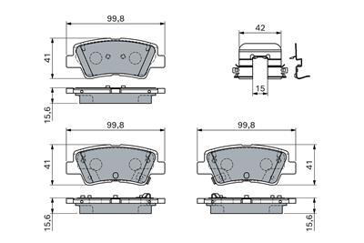 BOSCH 0 986 460 172 Číslo výrobce: BP2870. EAN: 4047026788570.