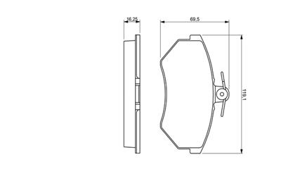 BOSCH 0 986 460 943 Číslo výrobce: BP513. EAN: 3165141096255.