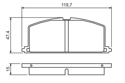BOSCH 0 986 468 701 Číslo výrobce: BP733. EAN: 3165143767993.