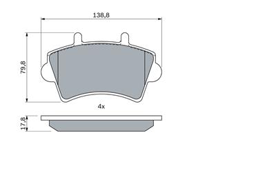BOSCH 0 986 494 031 Číslo výrobce: BP343. EAN: 4047024090941.