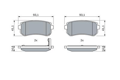 BOSCH 0 986 494 140 Číslo výrobce: BP1051. EAN: 4047024308923.