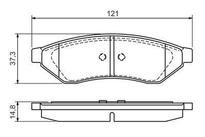 BOSCH 0 986 494 172 Číslo výrobce: BP1083. EAN: 4047024358713.