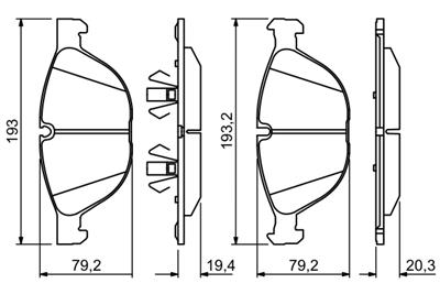 BOSCH 0 986 494 307 Číslo výrobce: BP1239. EAN: 4047024685284.