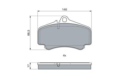BOSCH 0 986 494 710 Číslo výrobce: BP1705. EAN: 4047025453622.