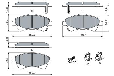 BOSCH 0 986 494 932 Číslo výrobce: BP1921. EAN: 4047026124163.