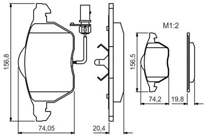 BOSCH 0 986 495 241 Číslo výrobce: BP2194.