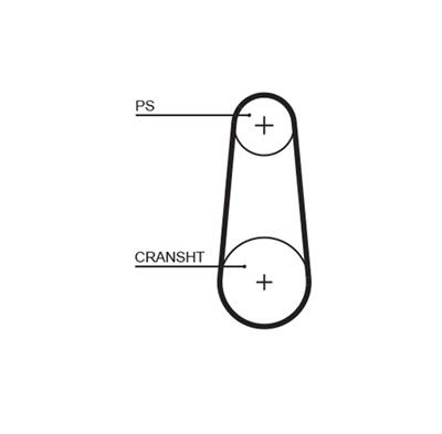 GATES 5383XS Číslo výrobce: 8597-15383. EAN: 5412571024975.