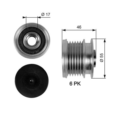 GATES OAP7092 Číslo výrobce: 7789-10063. EAN: 5414465897726.