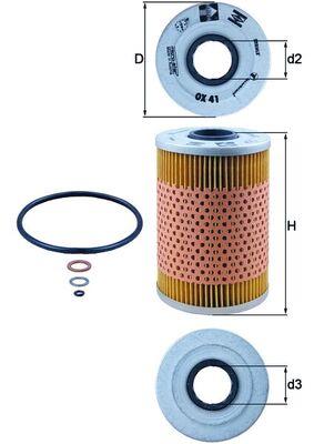 KNECHT OX 41D Číslo výrobce: 78650483. EAN: 4009026017975.