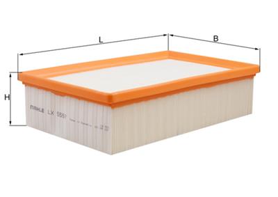 KNECHT LX 5597 Číslo výrobce: 72533241. EAN: 4057635207041.