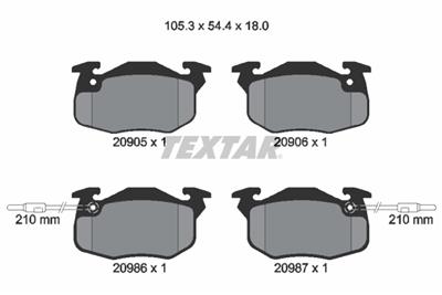 TEXTAR 2090506 Číslo výrobce: 20905. EAN: 4019722069598.