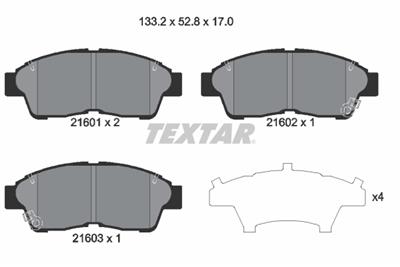 TEXTAR 2160101 Číslo výrobce: 21601. EAN: 4019722085222.