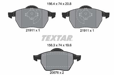 TEXTAR 2191102 Číslo výrobce: 20676. EAN: 4019722166297.