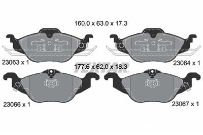 TEXTAR 2306302 Číslo výrobce: 23063. EAN: 4019722195334.
