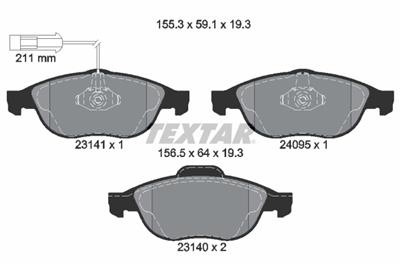 TEXTAR 2314101 Číslo výrobce: 23140. EAN: 4019722265174.