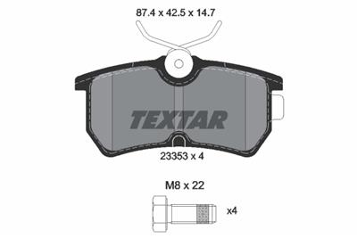 TEXTAR 2335301 Číslo výrobce: 23353. EAN: 4019722234101.